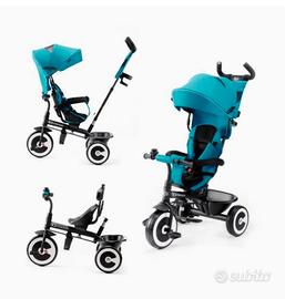 Triciclo Passeggino Bicicletta 3in1 color turchese