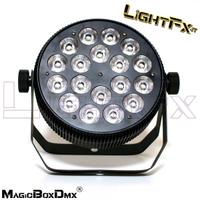 2 x FARO  PAR LED FLAT 18x18W RGBWA UV - 6in1