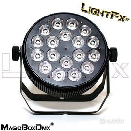 2 x FARO  PAR LED FLAT 18x18W RGBWA UV - 6in1