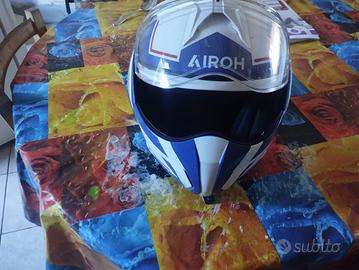 Casco modulare Airoh Mathisse II bianco/blu