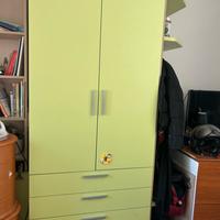 Armadio 2 ante con cassettiera marca doimo