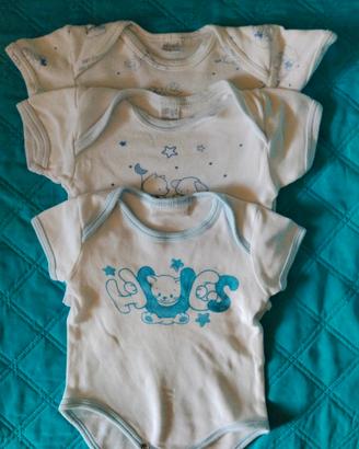 Set 12 Body neonato 1-3 mesi