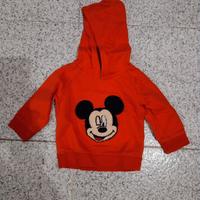 felpa con cappuccio DISNEY 12 mesi