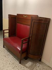 Panca con schienale vintage