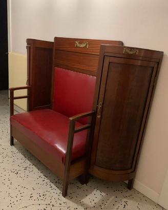 Panca con schienale vintage