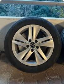 4 cerchi in lega 16 + gomme volkswagen 