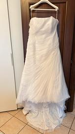Abito da sposa PRONOVIAS curvy Tg 54 Chiffon