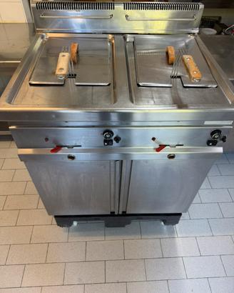 friggitrice doppia vasca 10+10