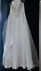Abito da sposa nuovo – taglia 46 con velo e guanti