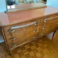 Comó in legno con specchiera