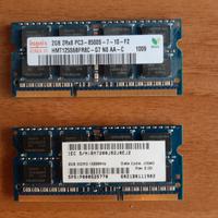 RAM SO-DIMM Hynix 4GB 2x2GB PC3-8500 DDR3 1066 MHz