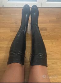 Stivali neri ecopelle donna