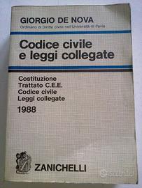 G. De Nova Codice Civile e leggi collegate 1988