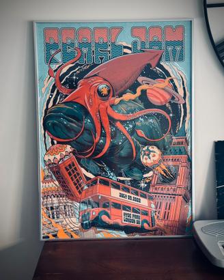 Quadro Pearl Jam live 50 × 70, Londra hyde park