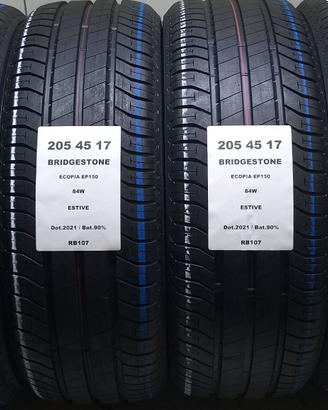 4 GOMME 205 45 17 BRIDGESTONE RB107