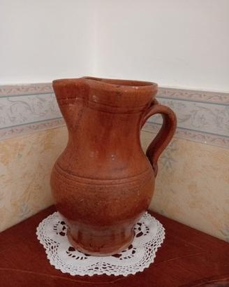 Brocca anfora in terracotta vintage 
