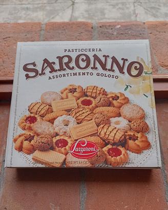Scatola Cartone biscotti Lazzaroni 1987