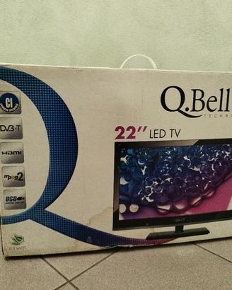 TV LED Q.Bell 22 pollici Full HD con USB e HDMI.