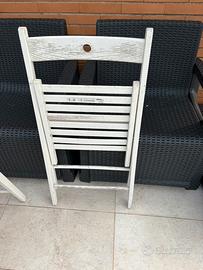 3 Sedie pieghevole ikea