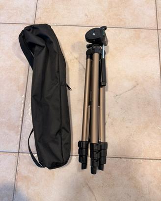 Treppiede con Testa Fluida Video - Nero E Dorato