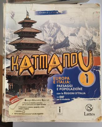 libro di geografia  prima media