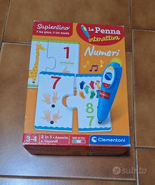 sapientino penna interattiva "numeri" 3-4 anni