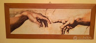 Quadro "La Creazione di Adamo" di Michelangelo