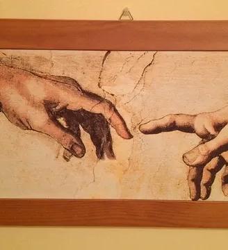 Quadro "La Creazione di Adamo" di Michelangelo