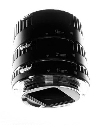 Tubi prolunga x macro attacco Canon della Phottix