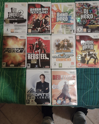 10 Giochi wii NUOVI+casse mp3 o nunchuk wirless