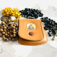 Rosari antichi con custodia in pelle