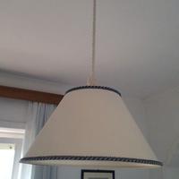 Lampadario in tessuto