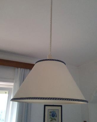 Lampadario in tessuto