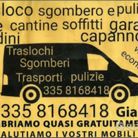 Sgomberi traslochi trasporti .pulizi