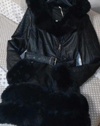 Giacca in ecopelle S