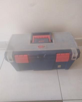 cassetta  per utensili , più borsa da idraulico 