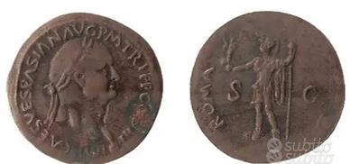 Moneta Romana Imperatore Cesare Vespasiano