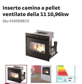 Inserto a pellet 11 kw 