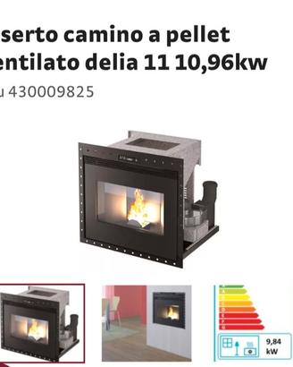 Inserto a pellet 11 kw 