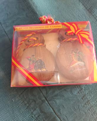 Set 2 nacchere souvenir spagnole vintage
