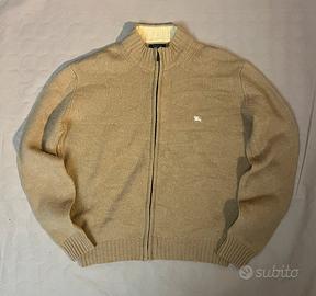 Cardigan Burberry london,con zip,taglia M.