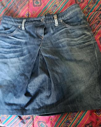 gonna al ginocchio jeans Sisley 