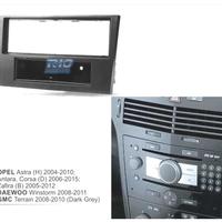 CORNICE NERA PER AUTORADIO 1-DIN PER OPEL ASTRA H 