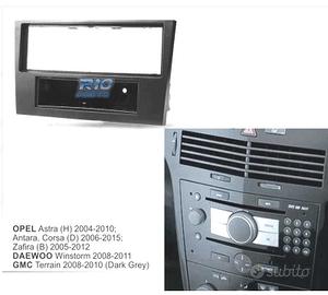 CORNICE NERA PER AUTORADIO 1-DIN PER OPEL ASTRA H 