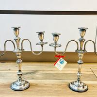 Coppia Candelabri Sheffield epoca vittoriana (1830