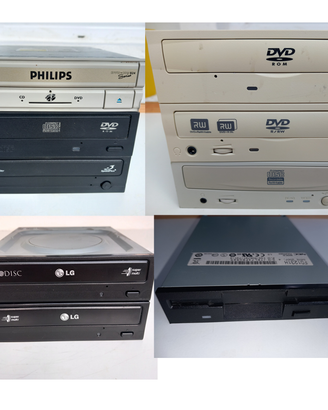 Stock Masterizzatori CD DVD RW + 2 floppy disk