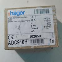 Differenziale magnetotermico 1pn 16a 6k