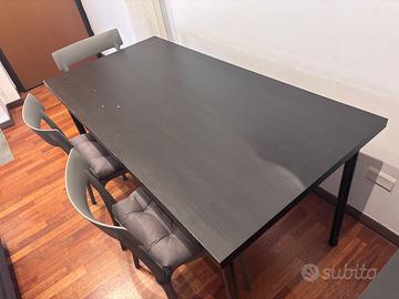 Tavolo IKEA nero 150x75 cm (ESCLUSE SEDIE)