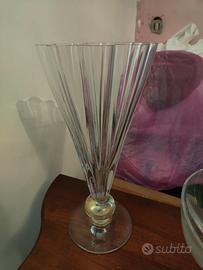 Trittico centro tavola in cristallo 