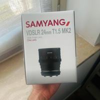 Samyang 24mm T1.5 VDSLR MKII Nikon – NUOVO